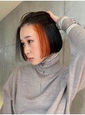 前下がりショート・ボブ/絶壁解消/前髪なし/20代/30代/内巻き