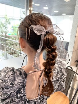 ゼストソエル(ZEST soell) 結婚式およばれアレンジ 二次会 ヘアセット【立川soell/水島】