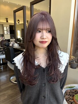 ヴァンカウンシル Kuwana(VAN COUNCIL) ハッシュカット/レイヤーカット/ラベンダーグレージュ