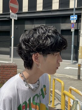 ノイセルヘアー(Noisyle Men's hair) リバースセンターパート/ニュアンスパーマ/ダウンバング/大阪◎