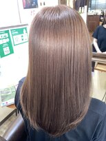 アンダンテヘアケアアンドデザイン(Andante HAIR care&design)&nbsp;透明感マロングレージュ・ストレート