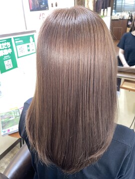 アンダンテヘアケアアンドデザイン(Andante HAIR care&design) 透明感マロングレージュ・ストレート