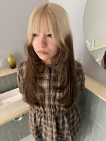 キオク(KIOX) ベージュ ブラウン ルーツカラー