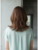 髪質改善ヘアエステサロン メルシー(Merci)&nbsp;後ろ姿もきれいなくびれミディ×オレンジブラウン