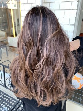 ヘアメイク アリープ(HAIR MAKE ALEAP) ミルクティーバレイヤージュ