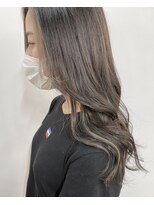 トハコ(&haco)&nbsp;バングハイライト×イヤリングカラー☆