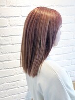 デイジー インデックスヘア 大島店(DAISY index hair)&nbsp;アッシュピンク　カシスブラウン　ハイライトカラー　透明感
