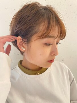 ラミ(L'ami) 耳掛けマッシュショート×シースルーバング