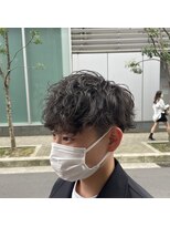 カイノオム 梅田(KAINO HOMME) 波パーマ マッシュ 刈り上げ ツーブロック