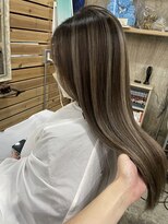 ヘアカロン(Hair CALON) ハイライトバレイヤージュダブルカラーケアブリーチベージュ韓国