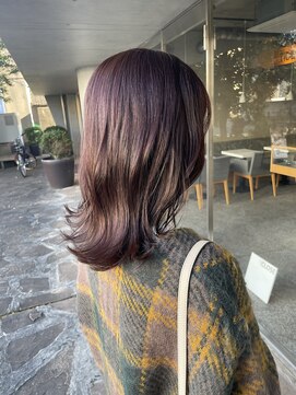 シェル 吉祥寺(shell) グレージュカラー/ボブウルフ/黒髪/ココアベージュ