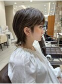 大人可愛いウルフショート/前髪ありショート/20代30代40代ヘア