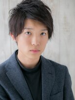 メンズヘア ビーセカンド 草加店(MENS HAIR B-2)&nbsp;清潔感あるアッシュオリーブ束感ルーズこなれヘアW草加