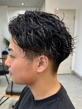 フゥ 宇都宮(FeU) 波巻きスパイラルパーマツイストパーマメンズマッシュパーマ