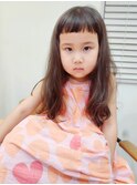 キッズカット/オン眉ぱっつん前髪カット/キッズヘア/子連れ歓迎