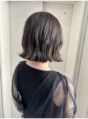 ハイライト&シアベージュ×切りっぱなしボブ♪