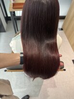 テラスヘア 三条(TERRACEhair) 髪質改善艶カラーチェリーレッドピンク