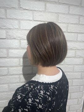 アッシュ 稲田堤店(Ash) ハイライト×長めショートボブ
