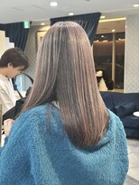 エアー 青山(AIR) アンブレラカラーシルバーベージュデザインカラー