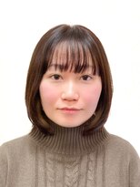 黄ぐまくん美容室 ミディアム レイヤー