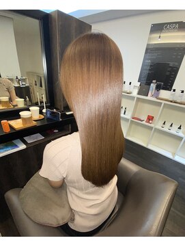 アールサロンプラスキャスパ 自由が丘(Rrsalon+CASPA) 《髪質改善》R.HASエクソソーム水素トリートメント＋カラー