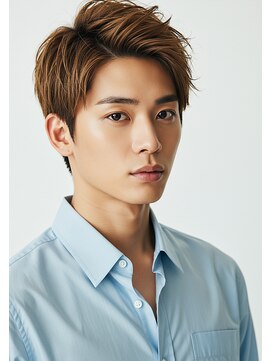 ライフイズ プレジャー 磐田中泉店(Life is… PLEASURE) #磐田 メンズアップバング×アッシュブラウン