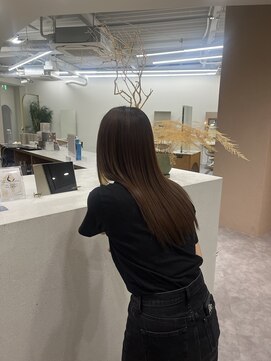 ピシェ ヘア デザイン(Piche hair design) くびれヘア/アプリコットオレンジ/ハイライトカラー/赤池