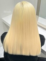 ベレーザ 渋谷(BELEZA)&nbsp;16354抜きっぱなしブリーチ金髪レイヤーロングホワイトブロンド