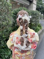 フェリーチェ(Felice)&nbsp;成人式ヘア　振袖ヘア　編み下ろし　ツインアレンジ　ヘアセット