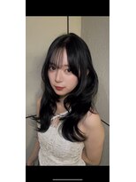 ロンドルピナス 小倉(Lond Lupinus)&nbsp;黒髪カタログ/オリーブグレー/ココアベージュ/小顔に見せるヘア