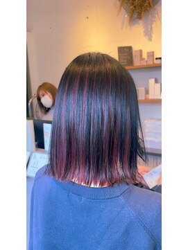 レイヤーボブ×アンブレラカラー