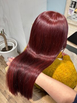 シュシュバイジャガラ 千葉駅北口店(chou chou byJAGARA) チェリーレッド【chouchou千葉・千葉駅】