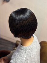 カミケン 方木田店(kamiken.) 縮毛矯正でまとまるショート【カミケン方木田/福島】