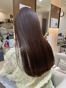 ジール プラス 西明石駅前店(zeal plus)の写真/【zealplus】髪質改善☆真っ直ぐ過ぎないナチュラルなストレート☆今までとは違う手触りに感動♪