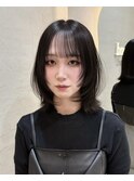 ◎イメチェン前髪ピンクベージュ似合わせカットレイヤーボブ