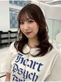 透明感カラー髪質改善ダブルカラー韓国レイヤーカット前髪顔周り