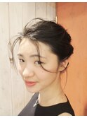ルーズなねじりアレンジ
