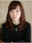 毛先ワンカールフェミニンヘアー[藤沢駅]