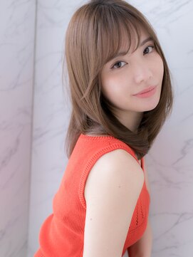 ローレン(LOREN) ＊LOREN＊30代40代大人かわいい小顔ナチュラルレイヤーセミディ