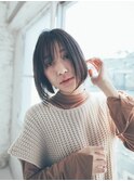 大人かわいい♪簡単スタイリング☆ナチュラルボブ