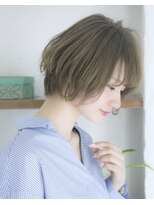 ロンド ストラーダ 心斎橋(Lond strada)&nbsp;【津賀　涼】ショートグレージュカラーボブウルフココアベージュ