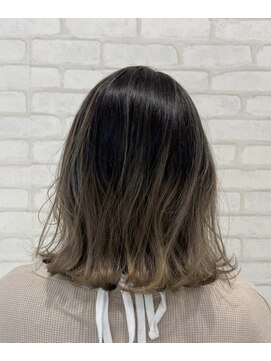 ビス ヘア アンド ビューティー 西新井店(Vis Hair＆Beauty) 大人かわいい/ミディアム/バレイヤージュ/ベージュカラー