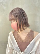 ゲーム 渋谷店(GAME)&nbsp;ダブルカラーラベンダーベージュケアブリーチハイトーンショート