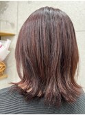 【ma'amZee conn五十嵐】大人ハイライト×艶ピンクカラー