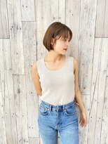 ベルム(Belme)&nbsp;コンパクトくびれミニボブでシアーベージュで小顔/髪質改善