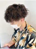 波巻きスパイラル×ツイストパーマ[メンズ]