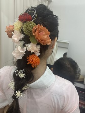 カラーサロン ウィング(Wing) 成人式のアップ