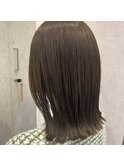 外ハネ×オリーブグレージュ
