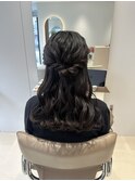 結婚式お呼ばれ＊ハーフアップ＊ヘアセット