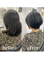 ヘアサロン ドットプラス 町田店(dot. plus)&nbsp;【市井友佳子】大人ショートボブ